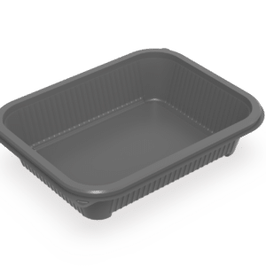 AN1000-400 Food container grey 1000ml 400pcs/box Deli base (2226014005)