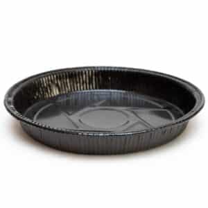 ECO8018030NCT Round paperboard tray black 624 pcs/ctn