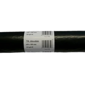 JS75 Garbage bag 75 L black 20 pcs/roll 10 rolls/ctn (9759)